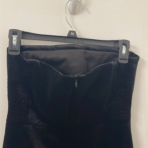 NWT ZARA STUNNING LIMITED EDITION Black Velvet Strapless Midi Dress - Women’s XS - Picture 10 of 11